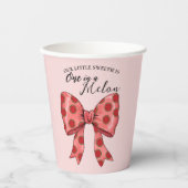 Sweet Watermelon Ribbon Sommer Pappbecher (Vorderseite)