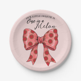 Sweet Watermelon Ribbon Sommer Pappteller
