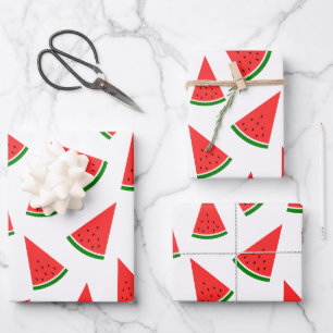 Sweet Watermelon Slice Pattern Geschenkpapier Set