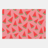 Sweet Watermelon Slice Pattern Pink Geschenkpapier Set (Vorderseite 2)