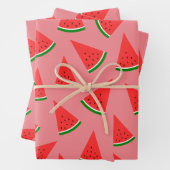Sweet Watermelon Slice Pattern Pink Geschenkpapier Set (Beispiel)