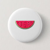 Sweet Watermelon Slice Zeichnend Button (Vorderseite)