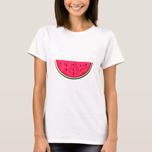 Sweet Watermelon Slice Zeichnend T-Shirt (Vorderseite)