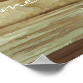 Sweet Watermelon Time - Rustic Summer Poster (Ecke)