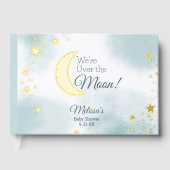 Sweet We are over the Moon Dreamy Baby Shower Gästebuch (Vorderseite)