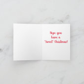 "Sweet" Weihnachtskarte Karte (Innenseite)