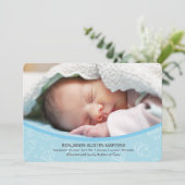 Sweet Welcome Foto Geburtsankündigung Ankündigung (Stehend Vorderseite)