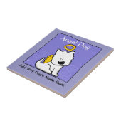Sweet Westie Dog Angel Memorial Fliese (Seite)