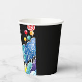 Sweet Whimsical Candyland Birthday Pappbecher (Links)
