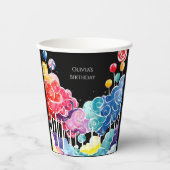 Sweet Whimsical Candyland Birthday Pappbecher (Vorderseite)