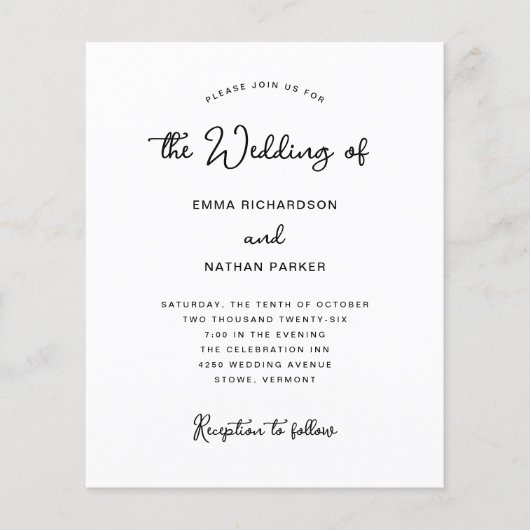 Sweet Whimsical | QR Code UAWG Budget Wedding (Vorderseite)