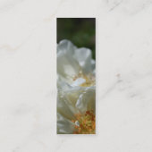 Sweet White 2 White Roses Visitenkarten Mini Visitenkarte (Rückseite)