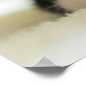 Sweet White and Black Kitten Poster (Ecke)