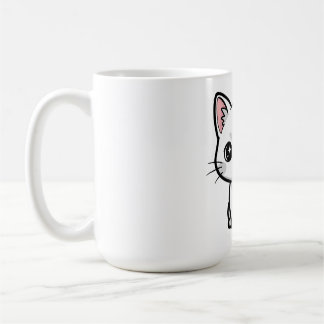 Sweet White Kitten Kaffeetasse