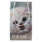 SWEET WHITE MALTESE YORKIE MIX KLEINE GESCHENKTÜTE (Vorderseite)