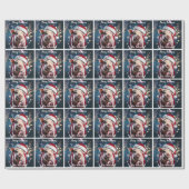 Sweet White Piggy Weihnachten Geschenkpapier (Flach)