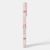 Sweet White Swans On Pastel Pink Floral Ballet Case-Mate iPhone Hülle (Rückseite / Rechts)
