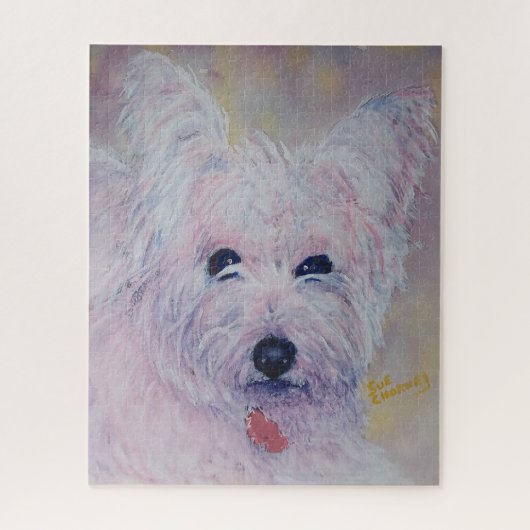 Sweet White Westie Puppy Puzzle (Vertikal)