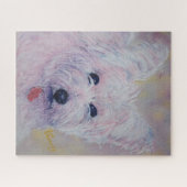 Sweet White Westie Puppy Puzzle (Horizontal)
