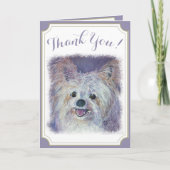 Sweet White Yorkie Danke (Vorderseite)