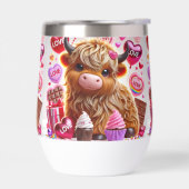 Sweet wie Candy Highland Kuh Stemless Tumbler (Links)