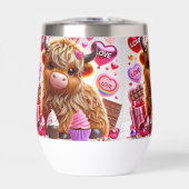 Sweet wie Candy Highland Kuh Stemless Tumbler (Vorderseite)