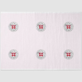 SWEET WIE CHERRIES Retro Vintage Briefmarke auf We Seidenpapier