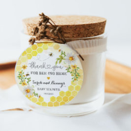 Sweet wie kann man sich bedanken Honey Baby Shower Geschenkanhänger