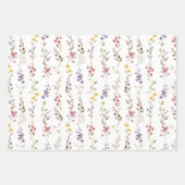 Sweet Wildblume Babydusche Geschenkpapier Set (Vorderseite 3)