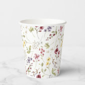 Sweet Wildblume Babydusche Pappbecher (Rückseite)