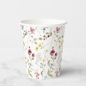 Sweet Wildblume Babydusche Pappbecher (Rechts)