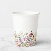 Sweet Wildblume Babydusche Pappbecher (Rückseite)