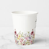 Sweet Wildblume Babydusche Pappbecher (Rechts)