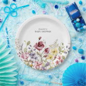 Sweet Wildblume Babydusche Pappteller (Party)