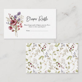 Sweet Wildblume Babydusche Windelwindeln Begleitkarte