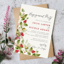 Sweet Wildblumen Strawberry Engagement Party