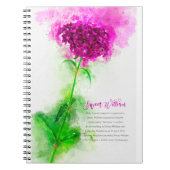 Sweet William Notizblock (Vorderseite)