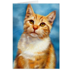 Sweet William - Orange Tabby Cat Art