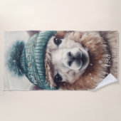 Sweet Winter Alpaca, Brauch Strandtuch (Vorderseite)