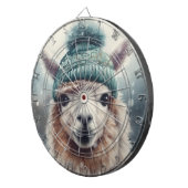 Sweet Winter Alpaca, custom Dartscheibe (Vorderseite rechts)