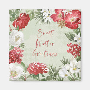 Sweet Winter Greetings Magnet