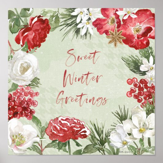 Sweet Winter Greetings Poster (Vorne)