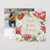 Sweet Winter Gruß Feiertagskarte (Vorne/Hinten)
