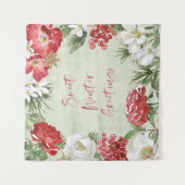 Sweet Winter Gruß Wandteppich (Vorderseite)