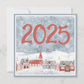 Sweet Winter Landschaft 2025 New Years Holiday Car (Vorderseite)