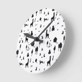 Sweet winter runde wanduhr (Winkel)