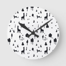 Sweet winter runde wanduhr