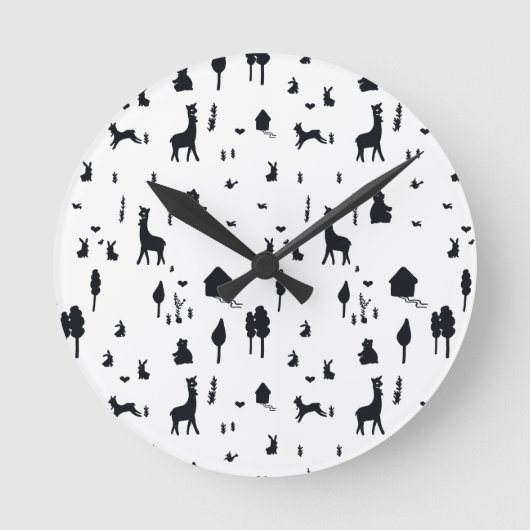 Sweet winter runde wanduhr (Vorderseite)