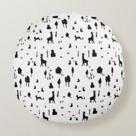 Sweet winter rundes kissen