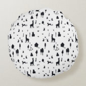 Sweet winter rundes kissen (Rückseite)